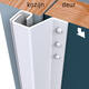 SecuStrip Plus buitendraaiend 0-6mm 2300mm wit