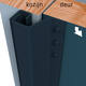 SecuStrip Plus buitendraaiend 0-6mm 2300mm antraciet ral7016