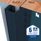 SecuStrip Plus buitendraaiend 0-6mm 2300mm antraciet ral7016