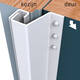 SecuStrip Plus buitendraaiend 7-13mm 2300mm wit