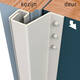 SecuStrip Plus buitendraaiend 7-13mm 2300mm creme ral 9001