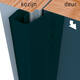 SecuStrip Plus buitendraaiend 7-13mm 2300mm zwart ral 9005