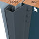 SecuStrip Plus buitendraaiend 14-20mm 2300mm grijs ral 7012