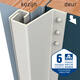 SecuStrip Plus buitendraaiend 14-20mm 2300mm creme ral 9001