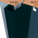 SecuStrip Plus buitendraaiend 14-20mm 2300mm zwart ral 9005