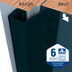 SecuStrip Plus buitendraaiend 14-20mm 2300mm zwart ral 9005