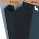 SecuStrip Plus buitendraaiend 21-27mm 2300mm zwartgrijs