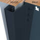 SecuStrip Plus buitendraaiend 21-27 2300mm antraciet ral7016