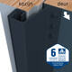 SecuStrip Plus buitendraaiend 21-27 2300mm antraciet ral7016