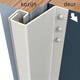 SecuStrip Plus buitendraaiend 21-27mm 2300mm creme ral 9001