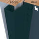 SecuStrip Plus buitendraaiend 21-27mm 2300mm zwart ral 9005