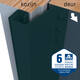 SecuStrip Plus buitendraaiend 21-27mm 2300mm zwart ral 9005