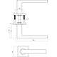 Deurkruk Q 05 op rozet verdekt 53x53x6mm PVD antraciet