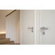 Olivari sleutelrozet rond 51x5mm met nokken en doorgaande bevestiging Chroom mat