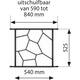 SecuBar Deco 1 op de dag Blackline 540x525mm