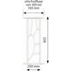 SecuBar Deco 2 op de dag wit 250x825mm