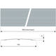 SecuCare Drempelvervanger 14cm, L 95 cm blank geanodiseerd