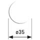 SecuCare Anti slip sticker rond 35mm, wit (32)