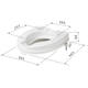 SecuCare Toiletverhoger, 6cm hoog