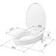 SecuCare Toiletverhoger met klep, 6cm hoog