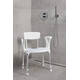 SecuCare Douchestoel Quattro uitsparing comfort kussen blauw