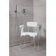 SecuCare Douchestoel Quattro met uitsparing incl rug en arm
