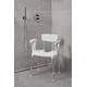 SecuCare Douchestoel Quattro met uitsparing incl rug en arm