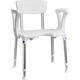SecuCare Douchestoel Quattro met uitsparing incl rug en arm