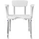 SecuCare Douchestoel Quattro met uitsparing incl rug en arm
