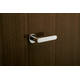 Olivari deurkruk Link + ronde geveerde rozet 51x5mm met nokken en doorgaande bevestiging Chroom
