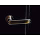 Olivari deurkruk Link + ronde geveerde rozet 51x5mm met nokken en doorgaande bevestiging RVS mat titaan PVD