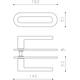 Olivari Deurkruk Link + ovaal geveerd schild 162x51mm met opschroevende bevestiging Antraciet mat titaan PVD