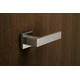 Olivari deurkruk Diana + vierkant geveerde rozet 51x5mm met nokken en doorgaande bevestiging Chroom