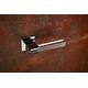 Olivari deurkruk Ice Cube + vierkant geveerde rozet 51x5mm met nokken en doorgaande bevestiging Chroom/transparant