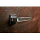 Olivari deurkruk Ice Cube + vierkant geveerde rozet 51x5mm met nokken en doorgaande bevestiging Chroom mat/transparant