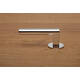 Olivari deurkruk Euclide + ronde geveerde rozet 51x5mm met nokken en doorgaande bevestiging Chroom