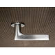 Olivari deurkruk Lotus + ronde geveerde rozet 51x5mm met nokken en doorgaande bevestiging Chroom mat