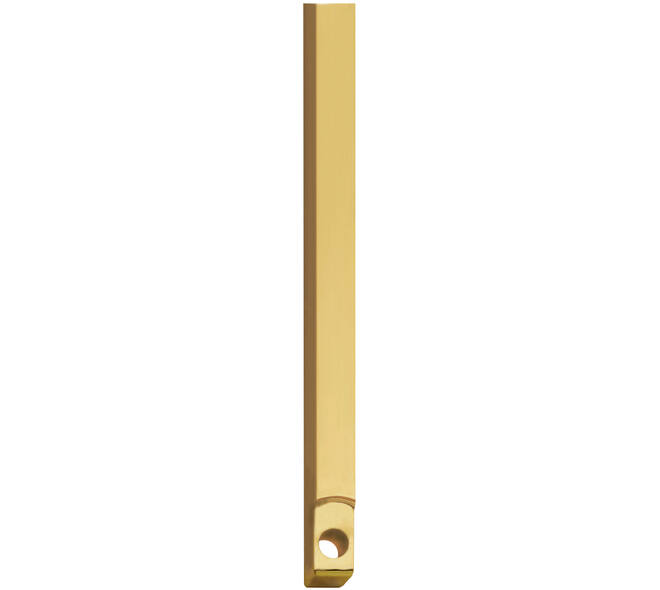 Stangenset tbv kruk-espagnolet lang 125cm messing ongelakt