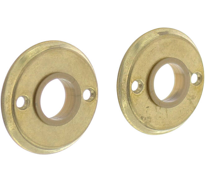 Rozetten ø50x5mm messing getrommeld