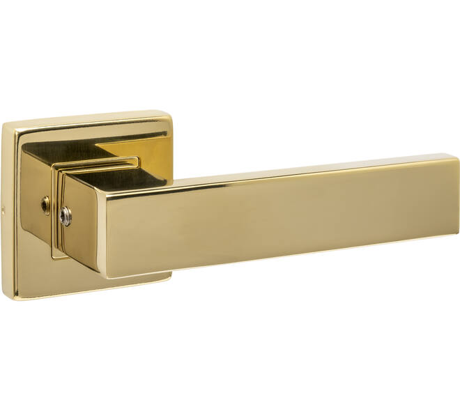 Gatdeel Amsterdam op rozet verdekt 53x53X10mm PVD messingkleur