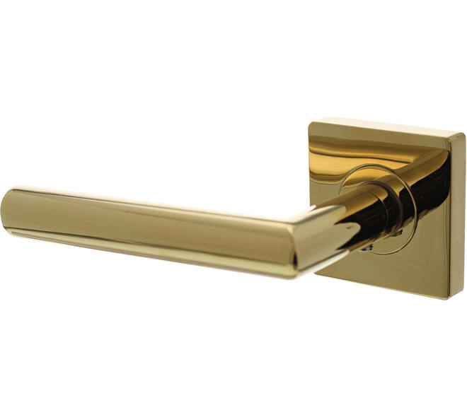 Gatdeel links Bastian op rozet verdekt 55x55x10mm met nokken PVD messingkleur