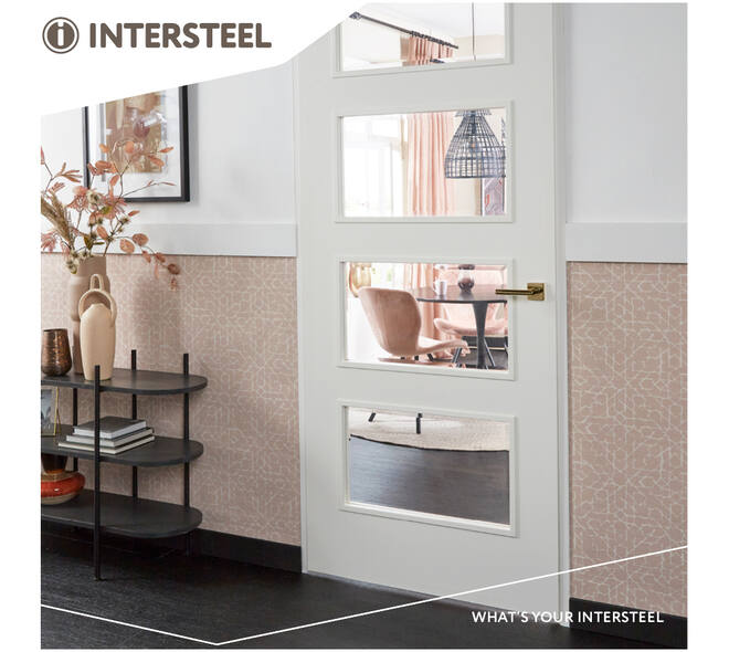 Deurkruk Bastian op rozet verdekt 55x55x10mm met nokken PVD messingkleur