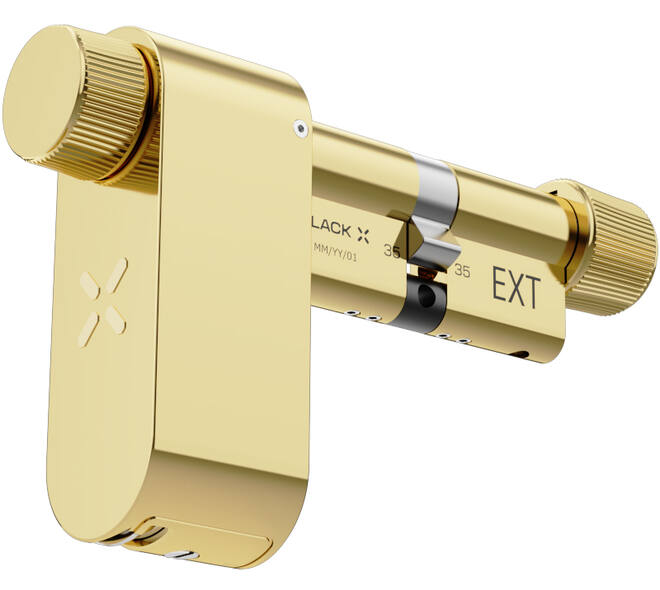 Black X Smart Lock 35/35mm - 45/45mm messing