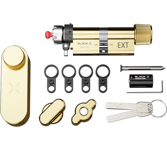 Black X Smart Lock 35/35mm - 45/45mm messing