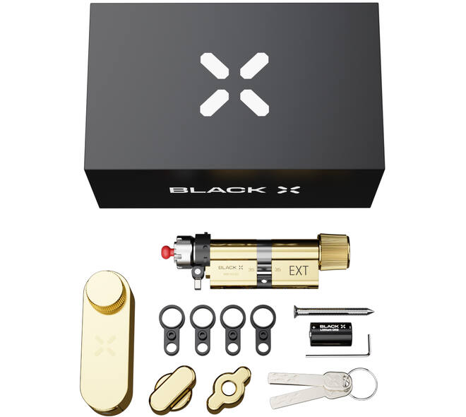 Black X Smart Lock 35/35mm - 45/45mm messing