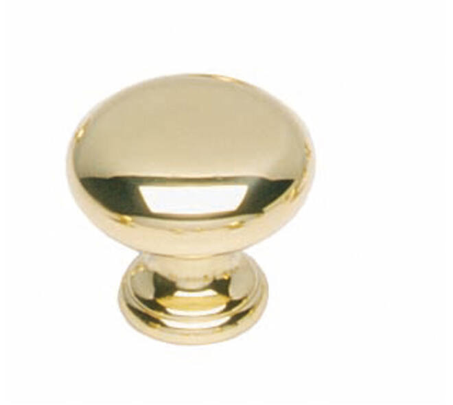 Meubelknop paddenstoel ø40mm messing gelakt
