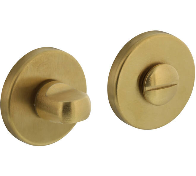 WC-sluiting verdekt ø51x5mm met nokken en stift 8x8mm PVD messing mat