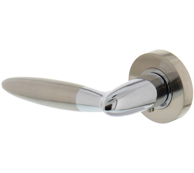 Gatdeel links Elen op rozet verdekt ø52x10mm met nokken chroom/nikkel mat