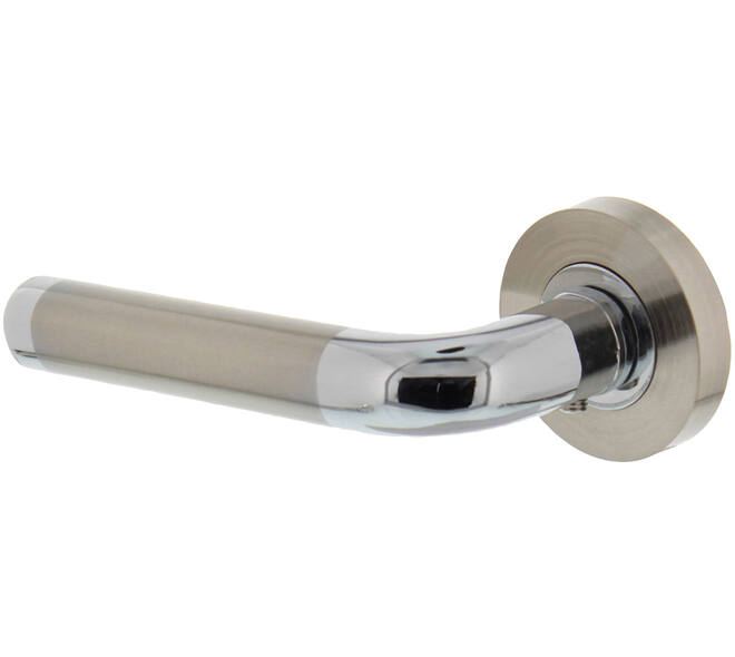 Gatdeel links Agatha op rozet verdekt ø52x10mm met nokken chroom/nikkel mat