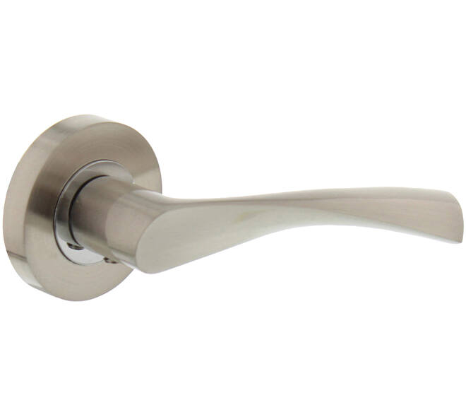 Gatdeel rechts Giussy op rozet verdekt ø52x10mm met nokken nikkel mat